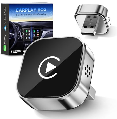shenghuo 2026 Wireless Car Adapter - Universal Smart Screen Converter, USB-C/Type-C,Plug & Play, Zero Delay Needs Built-in Vehicle System (Silver)