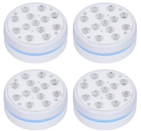 Syrisora 13 Luci Sommergibili a LED per Piscina, Risparmio Energetico Ultra Luminoso con 4 Magneti 20 Ventose, Telecomando Impermeabile IP68 per Piscine Vasche Idromassaggio Stagni