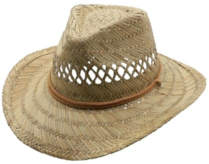 MivBuks Strohhut Herren Sommer Cowboy Hut für Damen Sommerhut Westernhut UV Schutz onnenhut Panama Hut