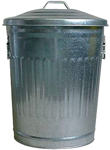 Guillouard - Poubelle galva 30 l / Ø35 cm, Électroplaqué