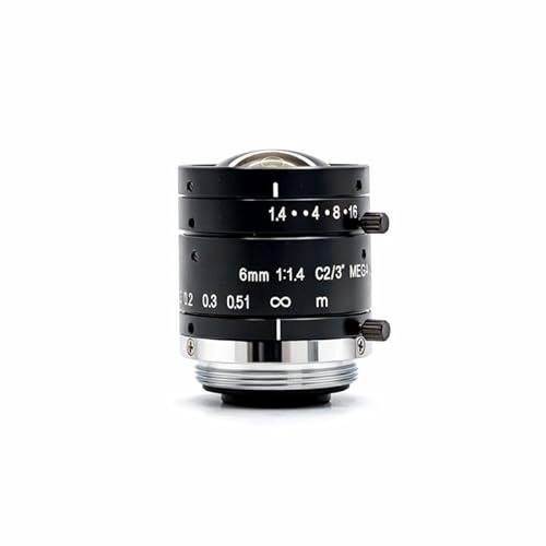 GOYO 3MP 2/3 6mm 140 lp/mm C-Mount Fixed Focal Lens, GMTHR36014MCN