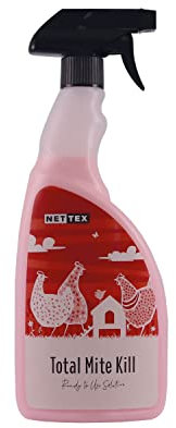 NETTEX TOTAL MITE KILL 750ml READY TO USE SPRAY Poultry Mite Control