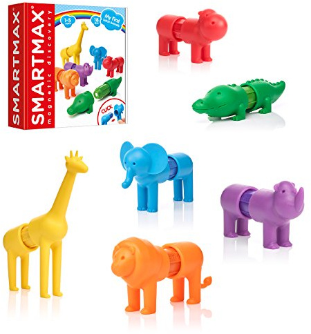 Ludilo Smartmax - My First Safari Animals | Children's Games | Kids Magnets 1 Year To 5 Years | Magnetic Shapes | Educational Toys | Travel Games | Sensory Toys