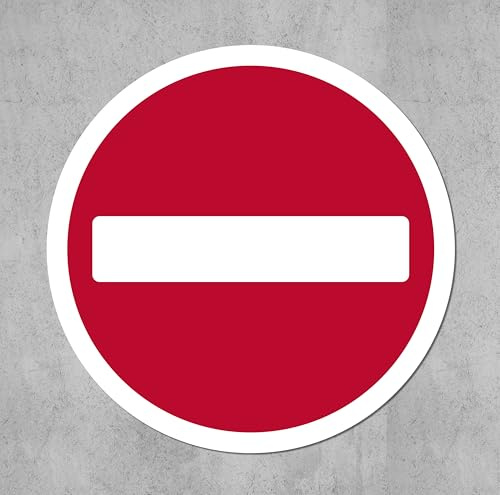 Road traffic No entry for vehicular traffic safety sign - 3mm Aluminium sign fitted with 2 strips Channel to rear for mounting on post 600mm x 600mm