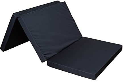 Mayaadi-Home Premium Visco Schlafauflage für V-Klasse Marco Polo | Klappmatratze 200x108x8 cm, Schwarz | Faltbare Matratze für Bus, viskoelastischer Schaum + Kaltschaum