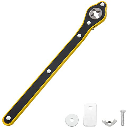 CANIPHA Auto arbeitssparender Wagenheber Ratschenschlüssel, Universal 360 Grad Schwenkbarer Reifenheber Ratschenschlüssel Scherenwagenheber Schraubenschlüssel Hebegeschwindigkeit Griff Werkzeug