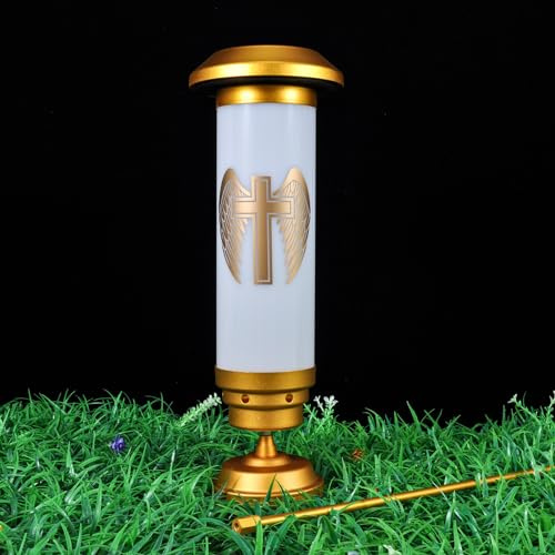 OURMEMO Solar Angels for Cemetery - Outdoor Garden Angel Solar Lights, Guardian Light (White)