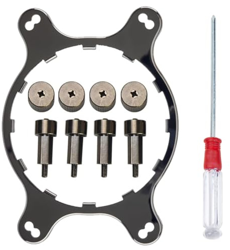 Xiatiaosann AM4 AMD Montagehalterung Kühler Wasser Serie Kit, CPU Kühler Lüfterhalterung für Corsair Hydro H55 H75 H80I V2 H100i V2 H115i H90 H105, mit Schraubendreher