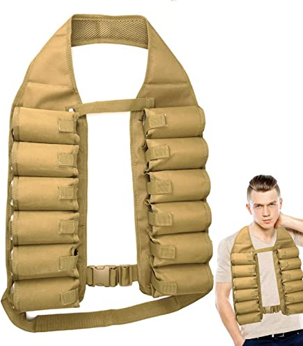 Monozoz Ceinture de bière, gilet de bière et de soda, porte-gobelet d'extérieur, porte-gobelet, gilet de boisson à 12 poches, accessoire de barbecue pour l'escalade, l'alpinisme