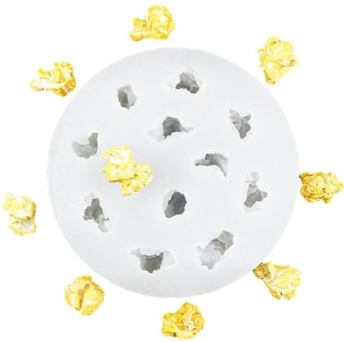 Stampo in Silicone a Forma di Popcorn 3D Stampi per Dolci Cioccolato con Gelatina di Caramelle 12 cavità Strumenti per Stampi Forno Fai Te per Cucina