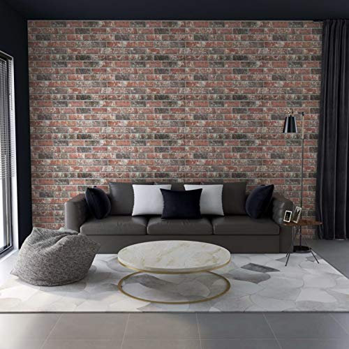 JUDYY 3D-Wandverkleidungen 11 STK. Dunkelbraun & Grau Steinoptik EPS, Deckenpaneele, Wall Panel, Wandverkleidung, Wandgestaltung, Wanddeko, Dekorative Wandpaneele - 147196