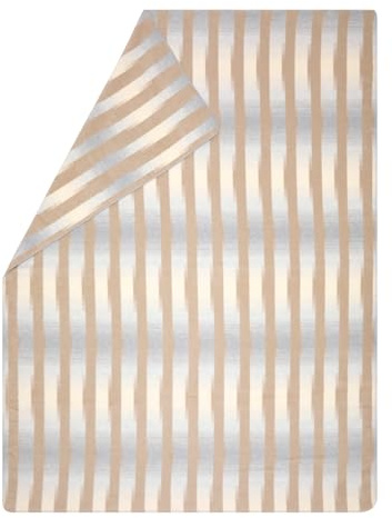 David Fussenegger Kuscheldecke Farbverlauf 150x200cm Flauschige Sofadecke aus Recycling-Baumwolle nachhaltig produziert ÖkoTex100 GRS Made in Austria Farbe Natur