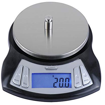 JDSHFEN Báscula de Cocina Digital minibáscula electrónica portátil de Bolsillo báscula precisa de 001 G para Hornear Alimentos balanza para cocinar té báscula para,