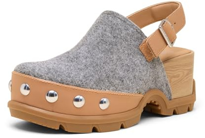 Sorel Women's Roam'n Clog Felt, Tawny Buff/Gum 2, 10