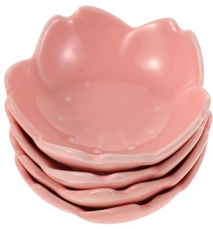 IMIKEYA 4-teiliges Japanisches Keramik-servierschüsselchen Mit Farbverlauf 7 6 Cm Blumenförmige Salatschüssel Dip-soßenschüssel Für Sushi Vorspeisenteller Porzellangeschirr