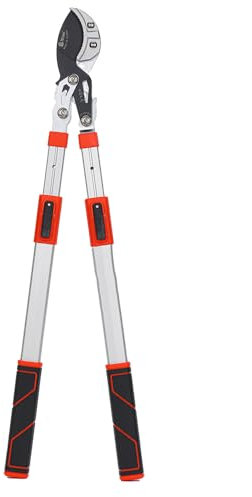 NEWFUN Tagliarami Telescopico, Taglia Rami Telescopico Manuale, 65-100 CM, Lunghezza dell'impugnatura 65-100 CM, Design con Ingranaggi a Risparmio di Forza, Lama in Acciaio SK5
