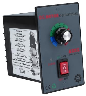 Wattive Regulador de Velocidad 12V–60V, DC Regulador de Velocidad del Motor 12V 24V 36V 48V Controlador de Velocidad de Motor Cepillado PWM Controlador de Velocidad de Avance/Retroceso de Motor