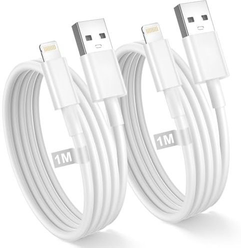 iPhone Ladekabel Lightning Kabel 1M 2Pack, Schnellladekabel iPhone USB A auf Lightning Ladekabel [MFi-Zertifiziert],USB lightning Kabel Cable für i-Phone 14/13/12/11/Pro Max/XS/X/8/7/6/SE/iPad/Airpods