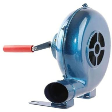 Manivela Herrero Forja Soplador - Parrilla del Encendedor del Carbón De La Fan, Soplador De Aire Portátil para Barbacoa, Ventilador De Barbacoas para Acampar/Picnic(80W)