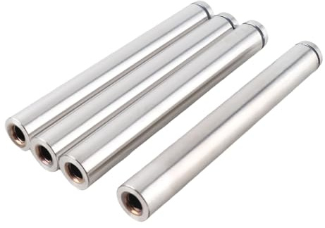 4pcs Pubblicità in acciaio inox Viti di vetro per viti Bulloni perni Chiodi di fissaggio per cartelloni Bulloni per fissaggi in vetro(19 * 150mm)