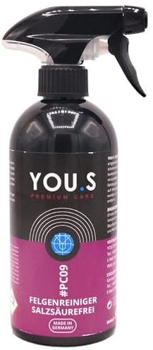 YOU.S Premium Care Felgenreiniger Salzsäurefrei Chrom Edelstahl Alu - 500 ml