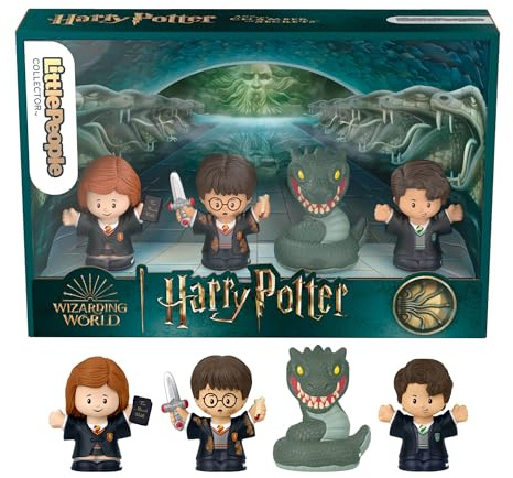 Little People Collector Harry Potter e La Camera dei Segreti Edizione Speciale Film, set per adulti e fan, 4 personaggi, HVG46