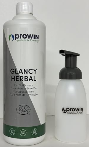 proWIN GLANCY HERBAL 1L + Schaumspender weiß
