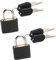 WeddHuis 2 Pezzi Lucchetti per Bagagli, Lucchetto con Chiave, Mini Lucchetto con Chiave, Piccolo Lucchetto per Bagagli, Lucchetto di Sicurezza con Chiave (Nero)
