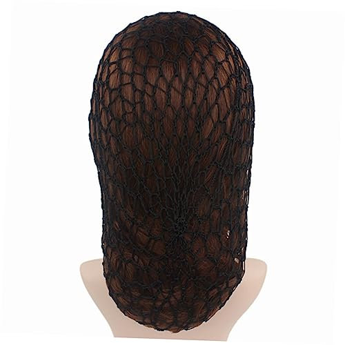 WESIEVYA 2stücke Teiliges Häkel-haarnetz Schlafmütze Lang Haarschützendes Netz Für Damen Und Mädchen Elastische Netzkappe Zum Schlafen in Schwarz Und Atmungsaktiv Und Langlebig