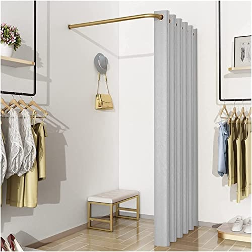 Tillfälligt passande rum skåp – enkelt inomhus/utomhuskläder byter utrymme för omklädningsrum sovrum eller butik – L-formad design för enkel installation och användning