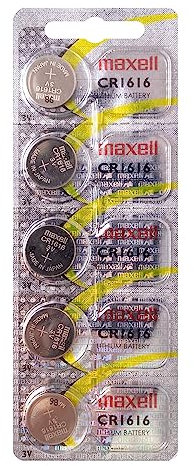 Lot de 5 Piles Lithium CR1616 Maxell