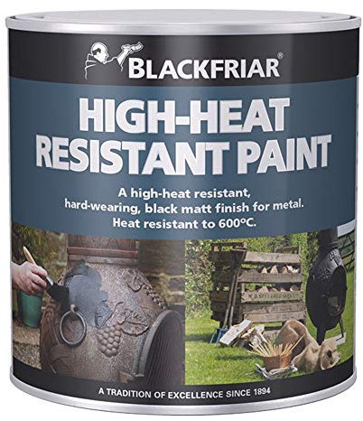 Blackfriar BKFHRB250, vernice resistente al calore, 250 ml, nero, nero, BKFHRB500