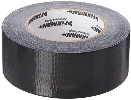 FIXMAN 188845 robust tygtejp 50 mm x 50 m, svart