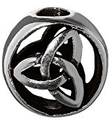 NKlaus Schmuckperle Aelis Celtic Trinity 925 Sterlingsilber Silber Lockenperle 6455