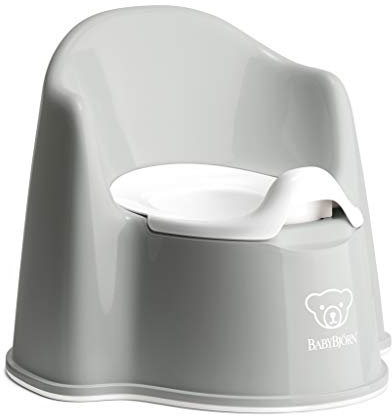 BabyBjörn Topfstuhl, Grau/Weiß