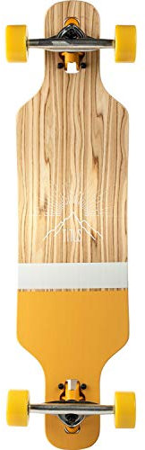 TITUS Longboard Mountain DT Kids: Orange / 8.25 Zoll, Unisex, für Kinder, Profi und Anfänger, Longboard mit großem Fahrspaß