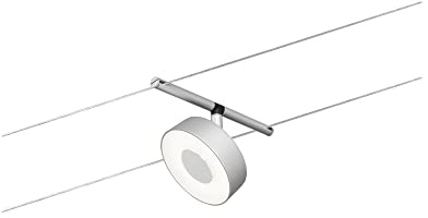 Paulmann 94476 LED Seilsytem Circle Einzelspot 400lm incl. 1x5 W Warmweiß Chrom matt, Chrom Kunststoff, Metall Beleuchtungssystem 3000 K