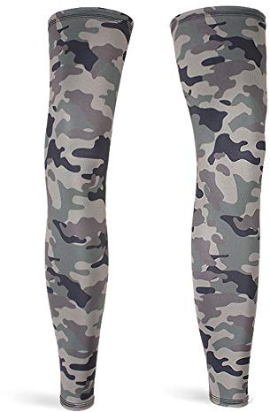 DETUCK Leg Warmers Tarnung Radsport Beinlinge, Leg Sleeves Beinärmel UV-Schutz UPF50+, Eis Seide, Kühlung, Beinwärmer für Herren Damen (ein Paar)