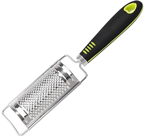 sourcing map Râpe à Fromage Inox Acier Râpe à Fromage avec Poignée Portable Râpe à Fromage pour Parmesan Fromage Légumes Gingembre Ail Citron