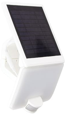 SOLAR LED WALL FLOODLIGHT IP54, ABS WHITE, MOTION SENSOR, 2 LIGHTING MODES, 1500 LUMENS