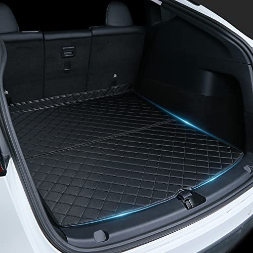 ShowEv für Tesla Model Y Kofferraummatten Frachtmatten wasserdichte rutschfeste Schutzfrachtmatte Oxford Leichtes Material Duty Geruchsneutral für Tesla Model Y Zubehör