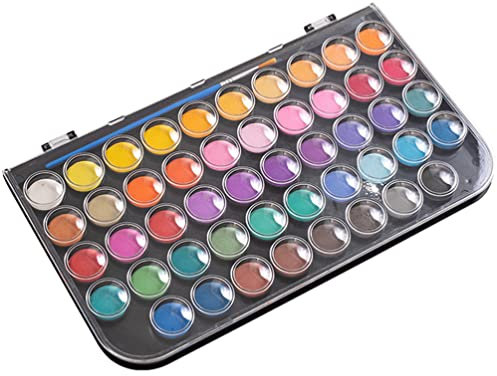 Ciieeo 1 Schachtel Neon-Glimmer-Pulver Professionelles Aquarell-Set Aquarell-kit Bunt Malzubehör Multifunktions-Gouache-farbset Reise-aquarell-Set Guache Reisen Wasser Plastik Graffiti