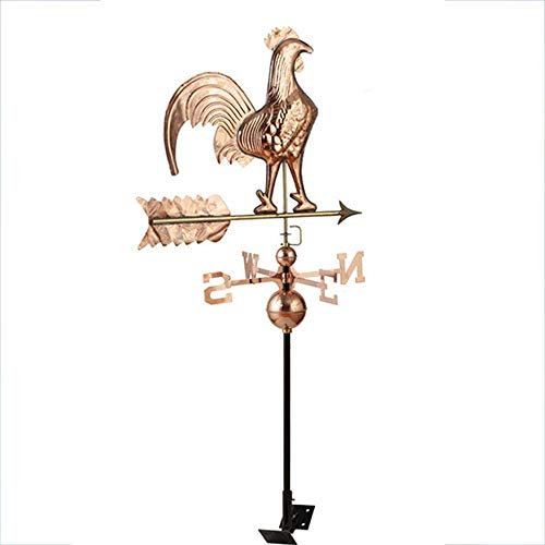 Ornement de Sculpture, girouette de Toit de Coq en cuivre, décoration de Jardin girouette extérieur Cours Patio Outils de Mesure Professionnels girouette, cuivre(cuivre)