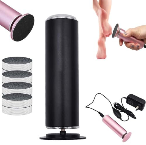 Pedifairy Electric Foot Polisher,Râpe Électrique Pied,Râpe à Pieds Pédicure Electrique Anti-callosité Lime Pieds Electrique pour Corne,Electrique Lime Ponceuse pour les Pieds (Black)