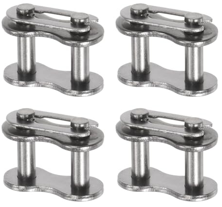 Kozelo 4 Stück Kettenglied Roller Verbindung - [5/8 Zoll Pitch] Edelstahl-Split-Verbindungen für Maschinen Ausrüstung 10A Kette Verwendung