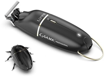 GA.MA Italy Professional, Lumine Beetle, Cortabarbas Profesional, 6000rpm, 90 Minutos de Duración de la Batería, Cuchilla Sinterizada para un Corte Preciso, Diseño Compacto y Ergonómico