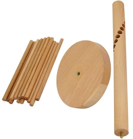 GALPADA Multipurpose Wooden Pasta Drying Rack Spaghetti Noodle Holder Natural Wood Pasta Drying Stand Kitchen Dryer for Home Use