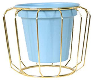 LLINthy Nordic Metal Plant Stand Indoor Outdoor Flower Pot Planter Display Holder Plant Container Garden Home Decor Hanging Baskets Outdoor