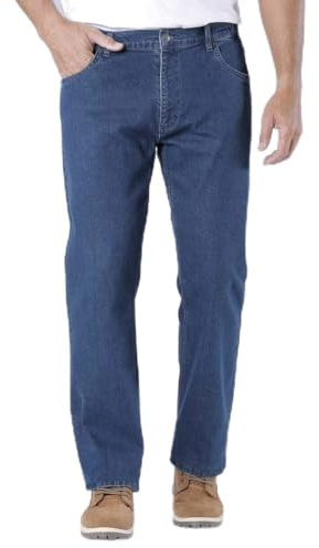 ATLAS FOR MEN - Jean Regular Stretch Confort Taille Semi-Elastiqué - 42