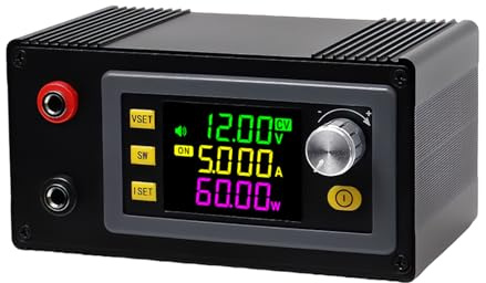 XITEA Fuente de alimentación ajustable de 60 W/120 W, voltajes constantes, convertidores de fuente de alimentación regulados, convertidores de carga solar hacia arriba y hacia abajo